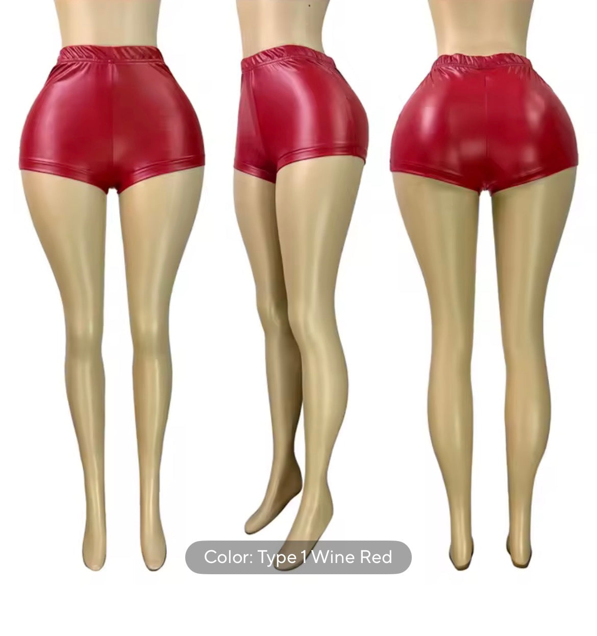 Faux Leather Shorts